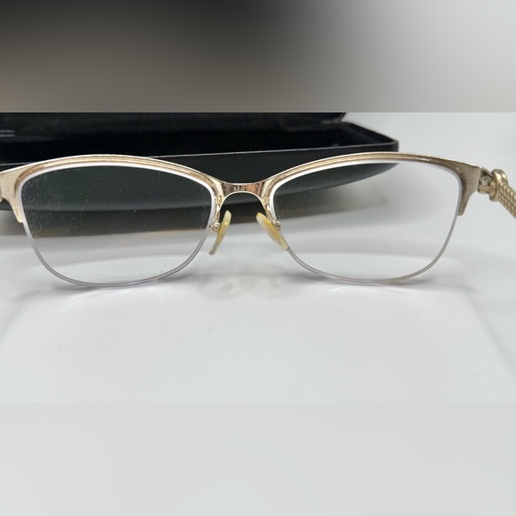 Versace Prescription Glasses VE Mod1228 1291 black/pale gold frames/frame only - Picture 10 of 12